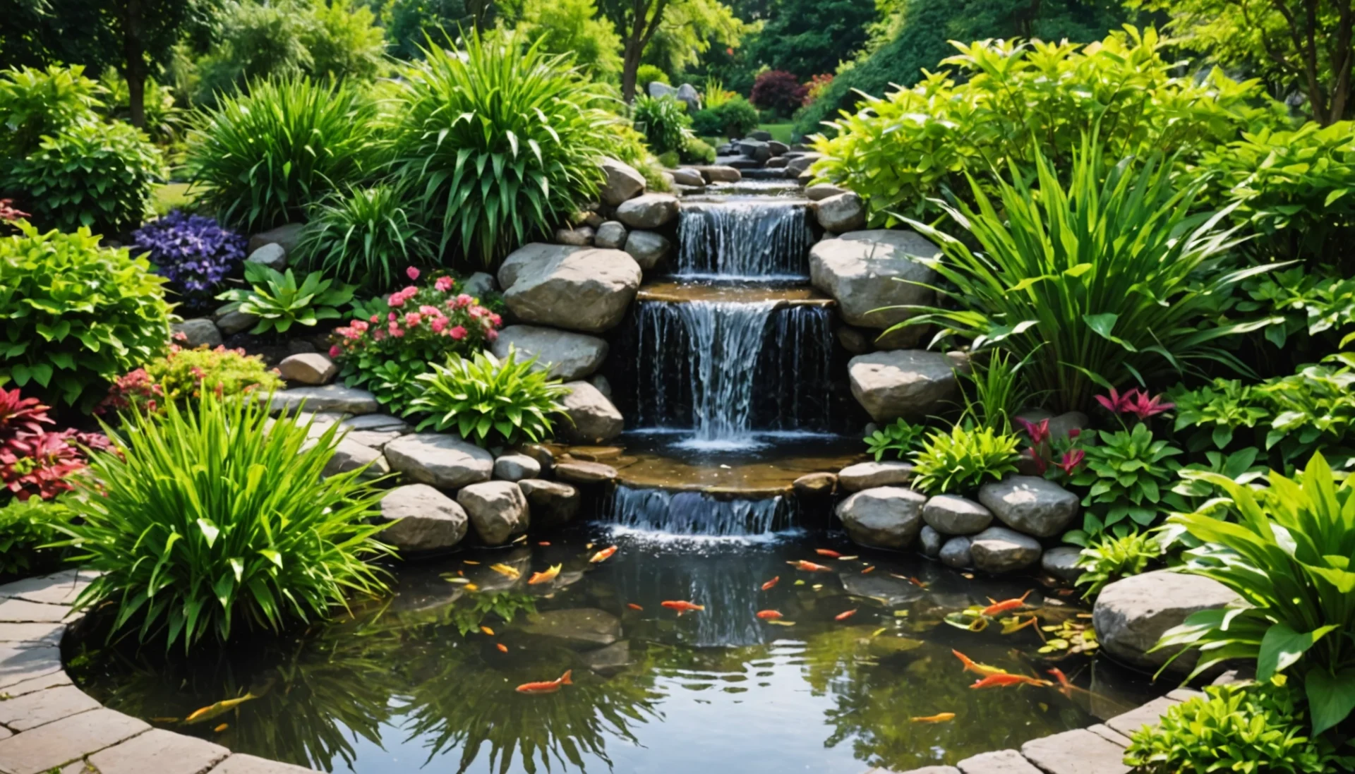 Transformez votre jardin avec une cascade : le secret d’un bassin enchanteur.
