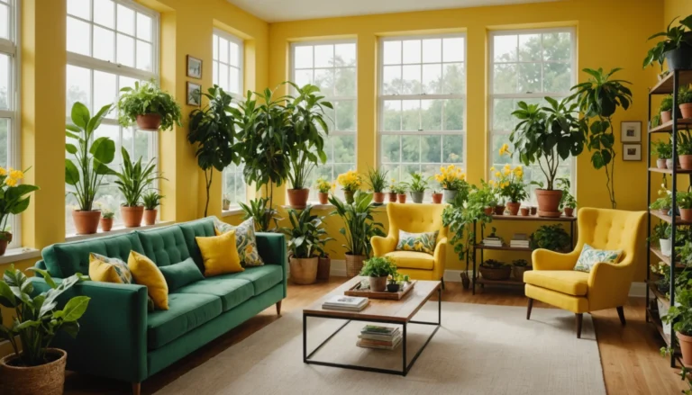 plantes à fleurs jaunes