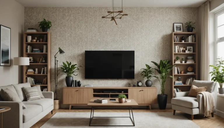 décorer le mur derrière la télévision