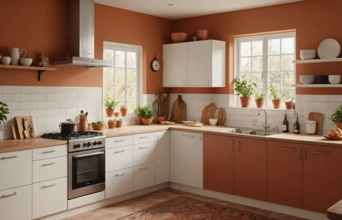 couleur de mur pour une cuisine blanche