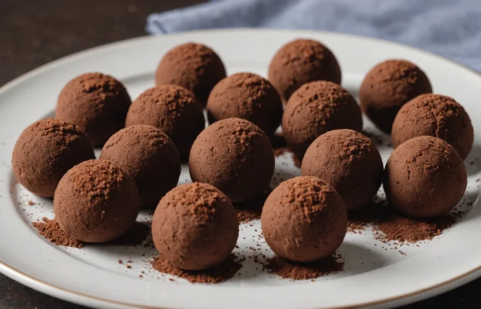 truffes au chocolat au lait