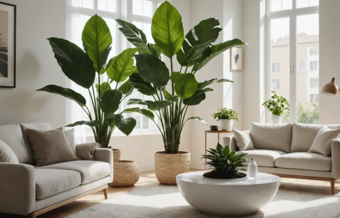 plante verte avec grandes feuilles
